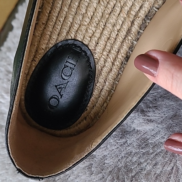 Coach Leather Flat Espadrilles ❤️ - Picture 2 of 8